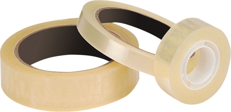 Q-Connect Klebeband – permanent, klar, Kunststoff, 19 mm × 66 m, transparent