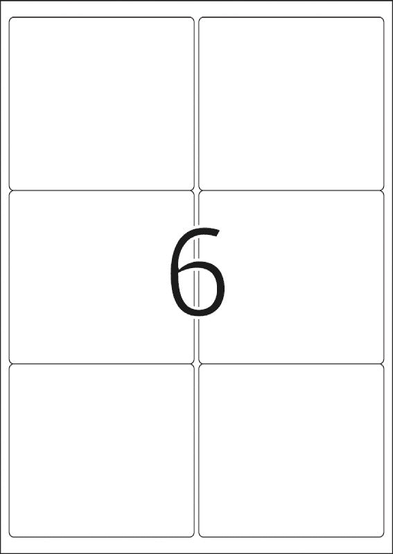 HERMA Adressetiketten, 99 mm × 93 mm, weiss, Papier, permanent, 600 Etiketten (100 Blatt)