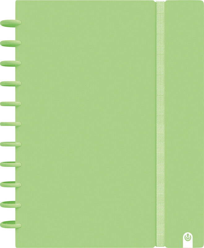 Carchivo Spiralbuch A4, liniert, Spiralbindung, 80 Blatt, spezielle Perforierung, 100 g/m² – pastellgrün