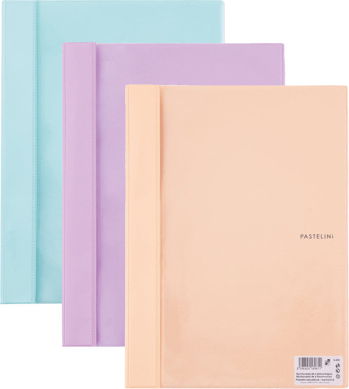 Pastelini Schnellhefter – A4, PVC, Aprikose, Sichttasche