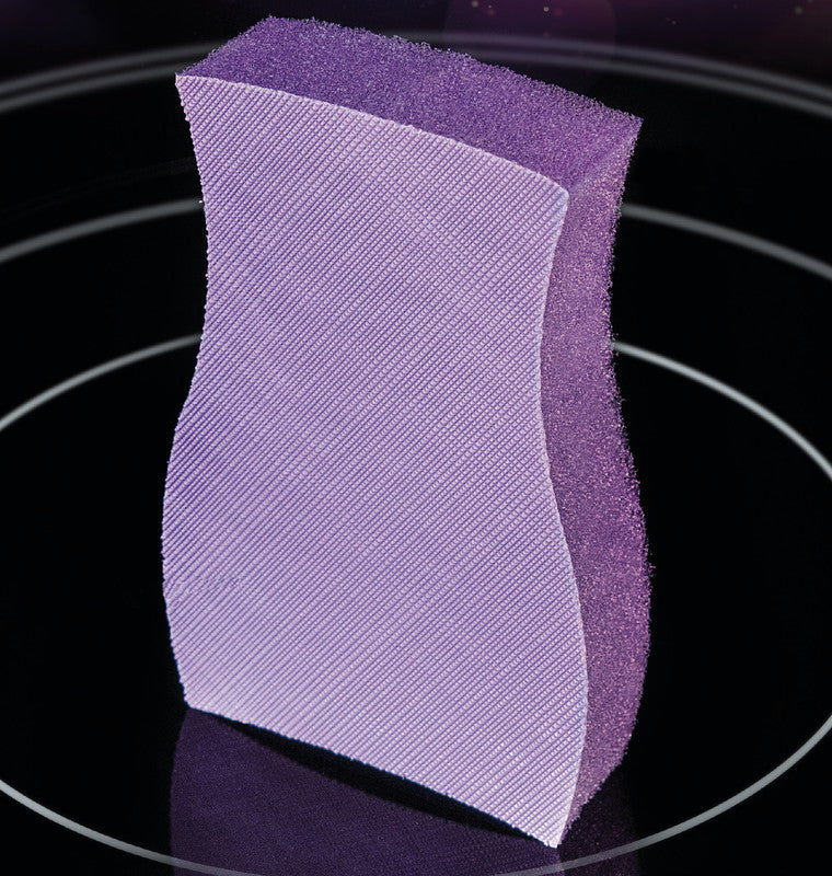 Scotch-Brite Schwamm – Kunststoff, 8 × 8 × 4 cm, violett, für Glaskeramik-Kochfelder, 3 Stk.