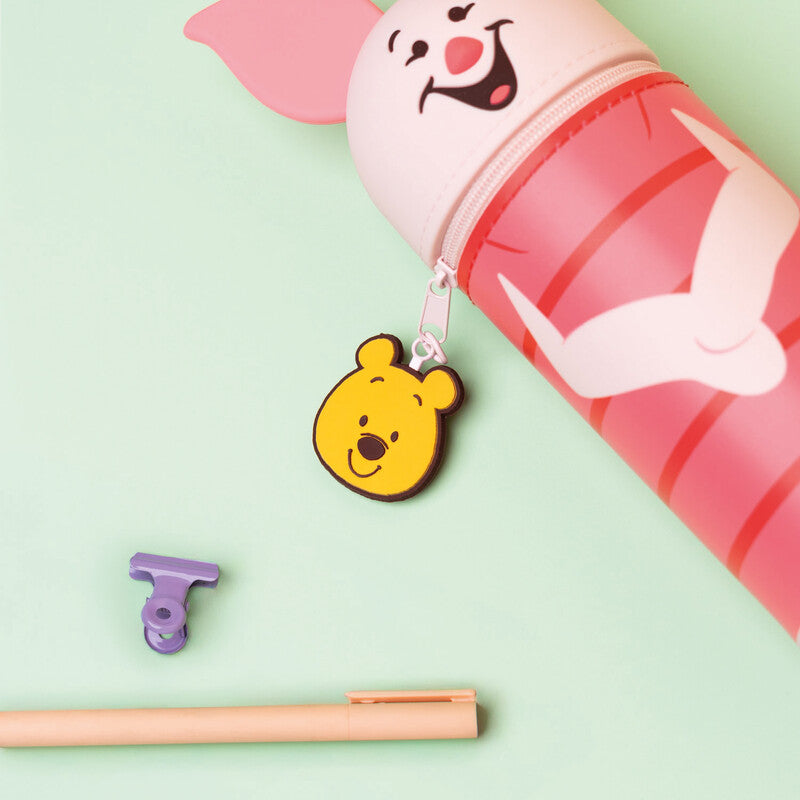 Disney Schlamperetui, Winnie The Pooh Piglet, Mehrfarbig, Silikon, 7 × 18 cm