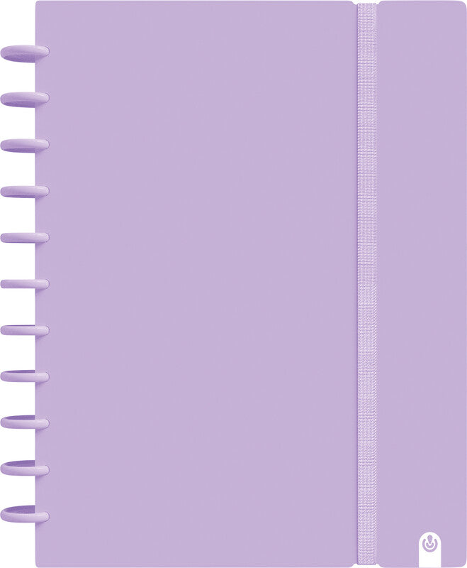 Carchivo Spiralblock A4, kariert, Spiralbindung, 80 Blatt, 100 g/m² – mauve