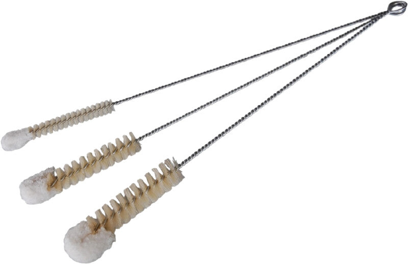 Webstar Hahnenputzer – Ø 15 mm, 34 cm, Schweinsborsten & Baumwolle, Weiss