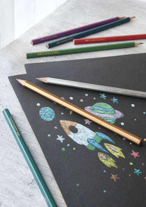 Faber-Castell Buntstifte – 12 Farben, im Kartonetui, Ø 2,8 mm, sechskantig, FSC