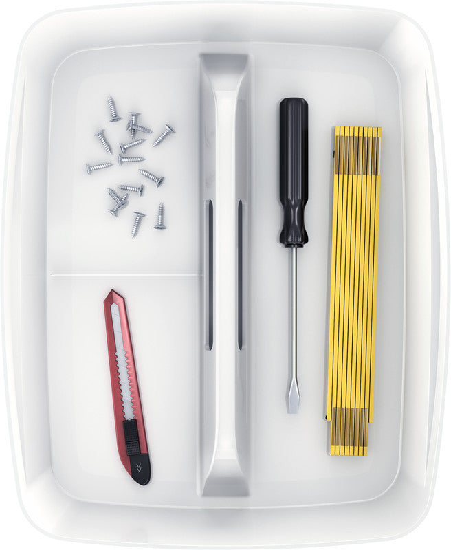 Leitz Einsatz – für MyBox (Klein, Gross), Kunststoff, Weiss, 30,7 × 5,6 × 18,1 cm – 1er-Pack