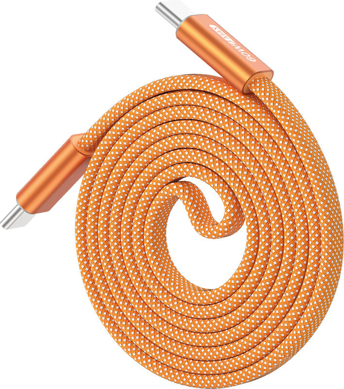Dux Ducis USB-Kabel – USB-C auf USB-C – USB 2.0 (480 Mbit/s) – 1 m – PD 60 W – Magnetisch – Orange