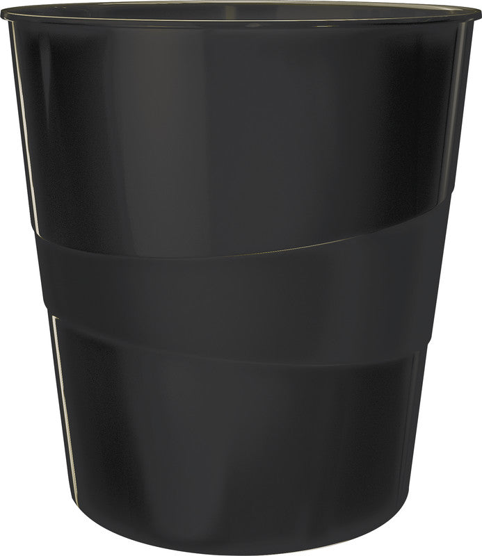 Leitz Papierkorb WOW – Kunststoff, schwarz