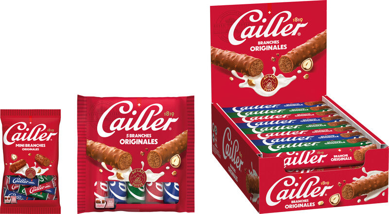 Cailler Schokoladensnack Branches – Haselnuss, Milch, Mini, 200 g