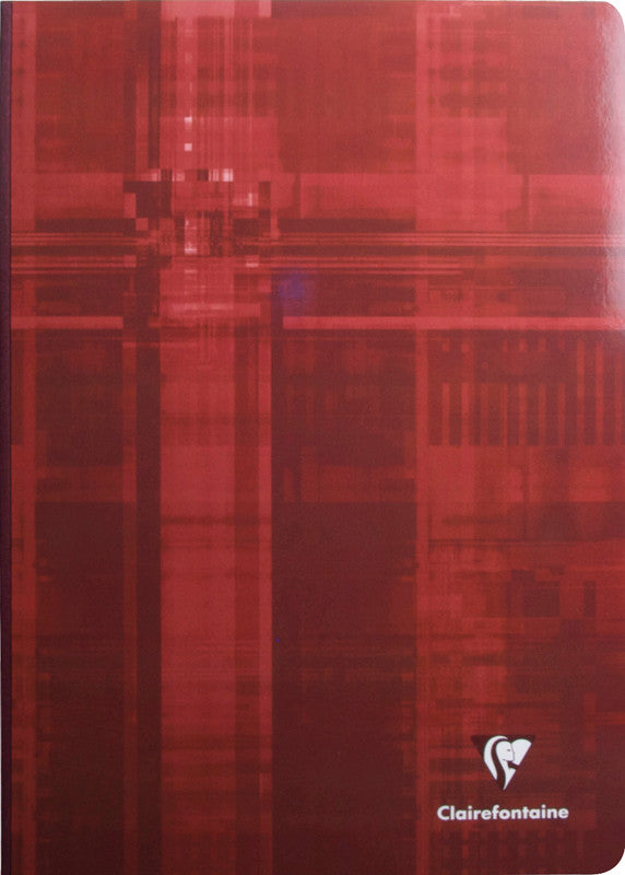 Clairefontaine Notizheft A4, kariert 5 mm, Leinen, Karton, 192 Seiten, 90 g/m² – sortiert