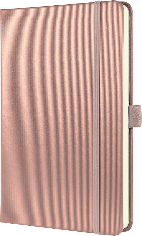 Sigel Notizbuch A5, kariert, Fadenheftung, 194 Seiten, 80 g/m² – rosa