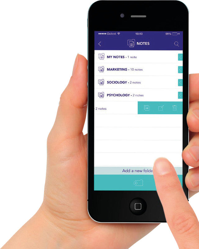 Elba Collegeblock, 4-fach gelocht, perforiert, 90 g/m² – sortiert (gelb, violett, blau, rot) für SCRIBZEE App