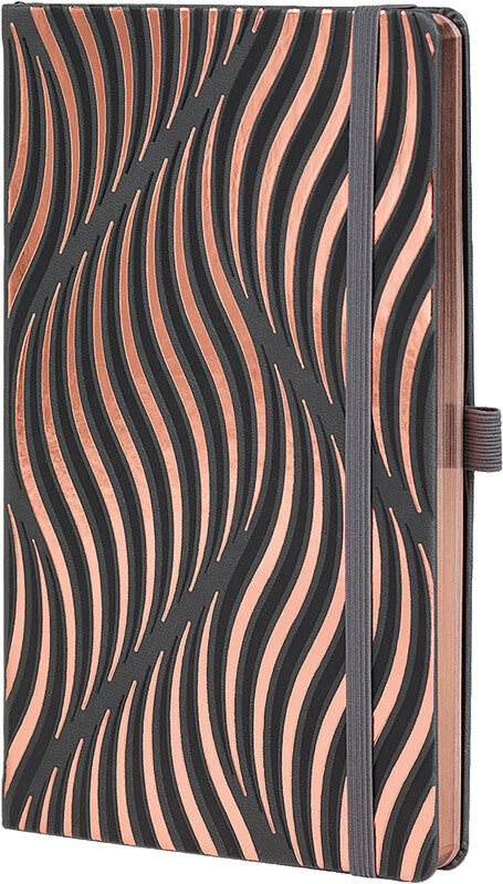 Castelli Notizbuch, 90 × 140 mm, liniert, 192 Seiten, Leimbindung, Hardcover – mehrfarbig
