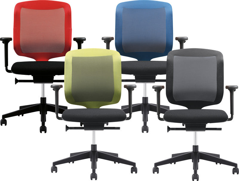 Giroflex Bürostuhl 434 My Chair 2 Go – Sitzhöhe 40–52 cm, 110 kg, Schwarz/Blau