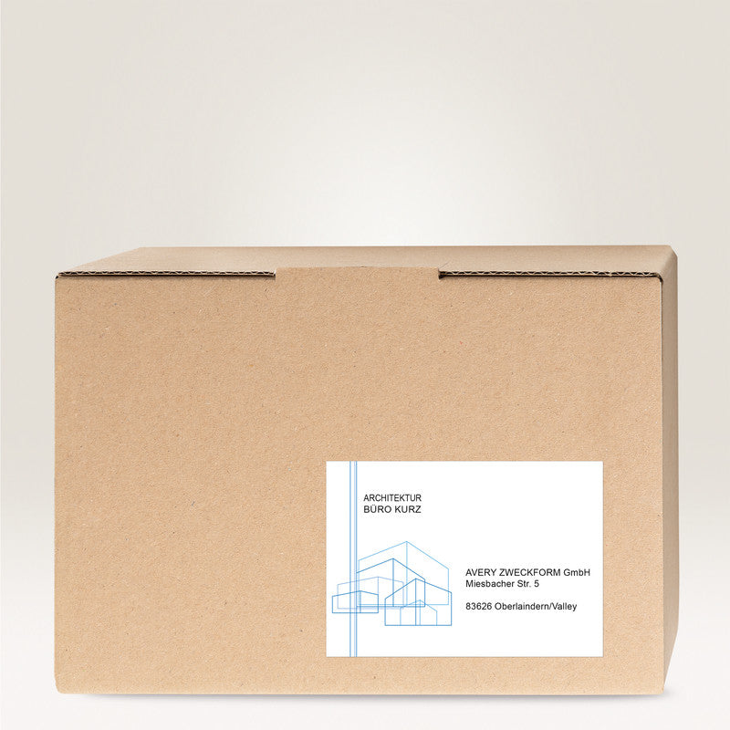 Avery Schuletiketten – rechteckig, Papier, permanent haftend