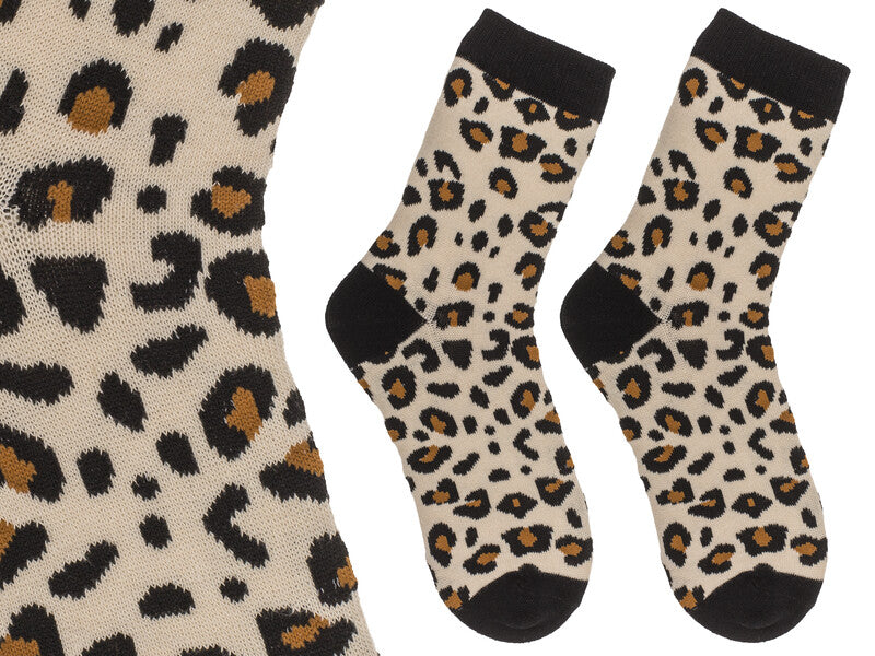Out oft the blue Out of the Blue Socken Leopardenmuster – Mehrfarbig, Grösse 36–42