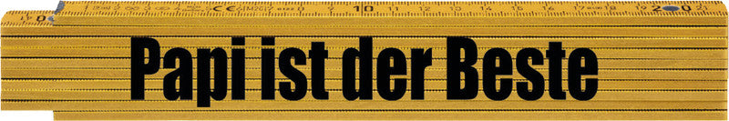 Rieffel Doppelmeter, 2 000 mm, Buche, sortiert, 1 Stk.