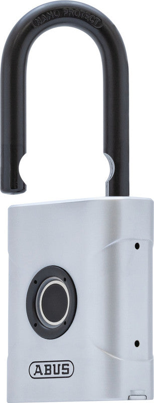 ABUS Vorhängeschloss TOUCH 57 – 45 × 23 × 95 mm, grau, CR2