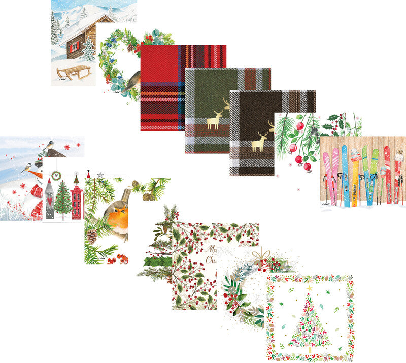 Ppd Servietten Christmas Buddy – 33 × 33 cm – 3-lagig, Tissue – 20 Stk., FSC