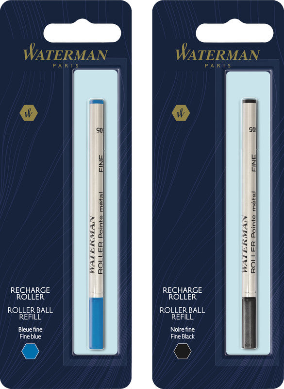 Waterman Rollerpatrone – Schwarz, 0,8 mm, geruchsarm, 1 Stück