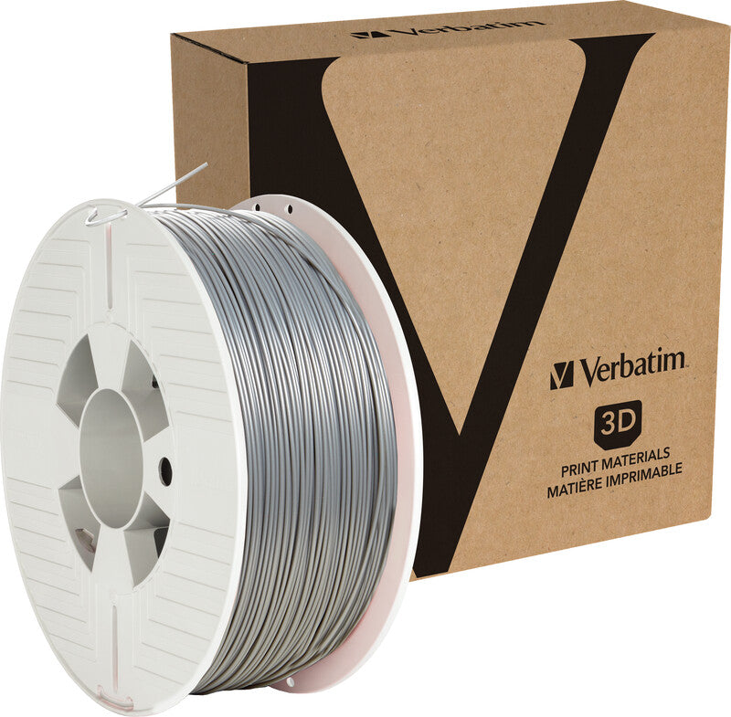 Verbatim Filament PLA – 1,75 mm, 1 kg – Silber – 1 Stück