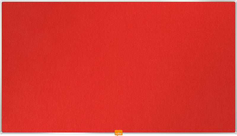 Nobo Pinnwand – Filz – 90 × 51 cm, rot, Widescreen