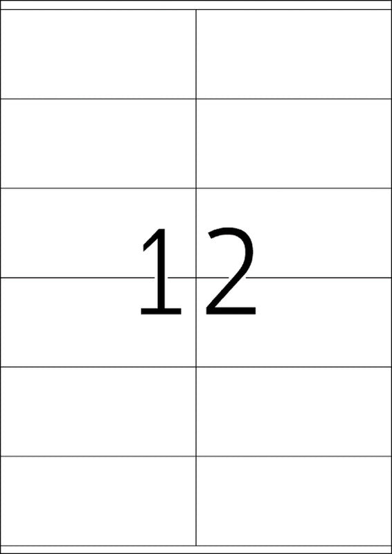 HERMA Druckeretiketten, 105 mm × 48 mm, weiss, Papier, permanent, 25 Blätter (300 Etiketten)