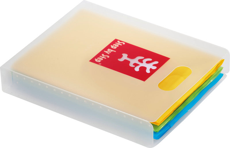 Step by Step Heftbox – für A4 – Kunststoff, Pink, Fabelwesen, Tragegriff, Wasserabweisend