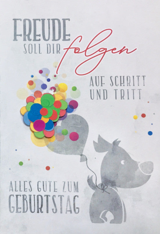 Kurt eulzer Grusskarte Geburtstag – A6 (105 × 148 mm) – Text DE, Karton