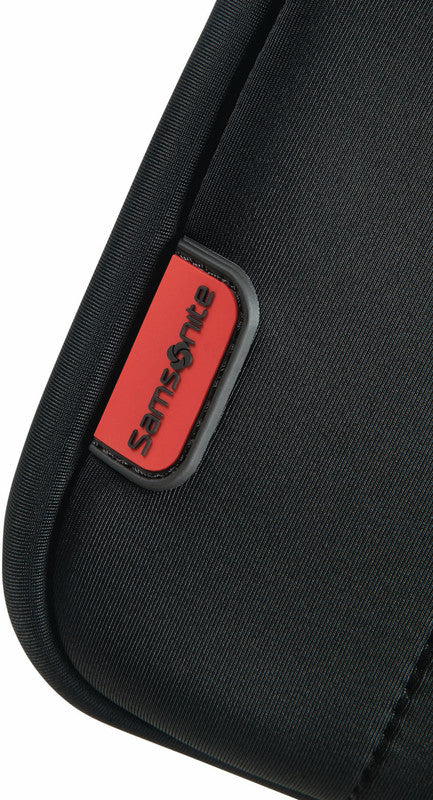 Samsonite Airglow Notebook-Schutzhülle – für Notebooks bis 14,1", 4 l, Neopren/Polyester, Schwarz/Rot