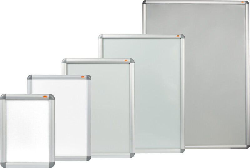 Nobo Plakatrahmen – 341 × 468 mm, silber, Metall, für A3
