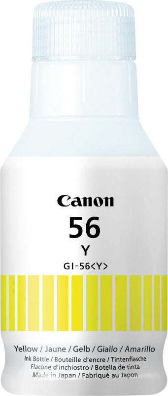 Canon Tintenpatrone GI-56Y, Gelb, 14'000 Seiten – für Inkjetdrucker/Multifunktionsgeräte