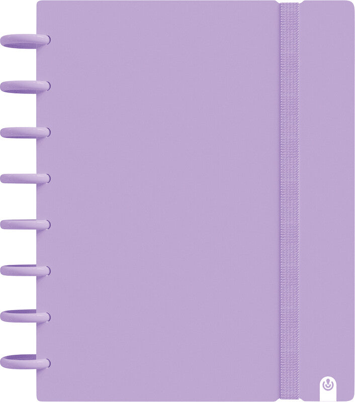Carchivo Ingeniox Spiralbuch, kariert, Spiralbindung, 160 Seiten, spezielle Perforierung, 100 g/m² – mauve