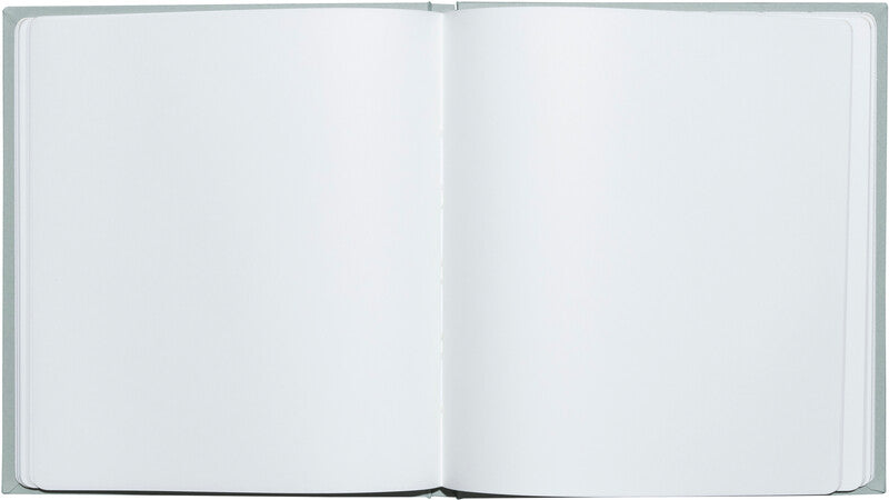 Exacompta Authentisches Gästebuch – 210 × 190 mm – 140 Seiten – gebunden, Kartoneinband, Salbei