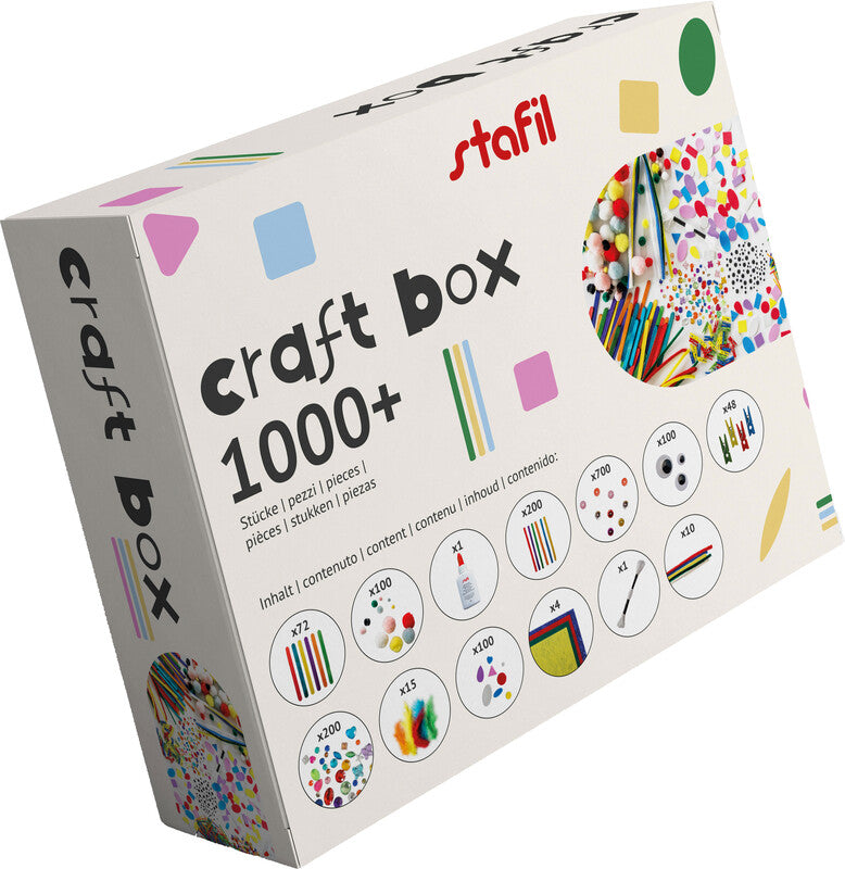 Stafil Kreativbox (Holz/Materialmix) – 32 × 22 × 5 cm – 549-teilig