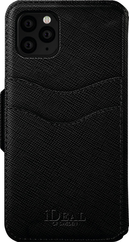 Ideal of Sweden – Booklet-Hülle Saffiano – für Apple iPhone 11 Pro – schwarz – mit Kartenfach, Magnetverschluss