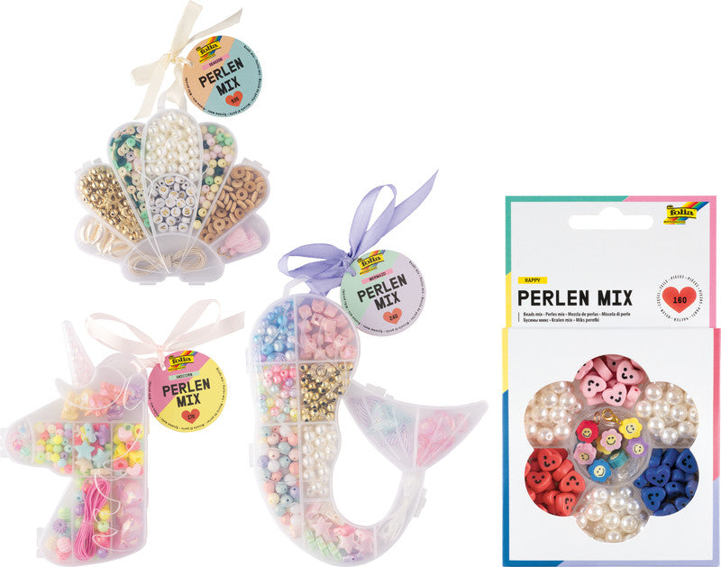 Folia Perlenset Mix Seaside – 535-teilig, mehrfarbig