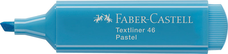 Faber-Castell 46 Pastell Textmarker Lichtblau – Keilspitze, 1–5 mm, nachfüllbar
