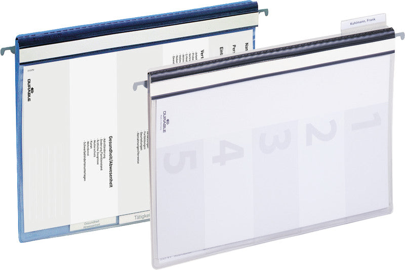 Durable Hängeordner für A4 – Kunststoff, Grau, ohne Vordruck