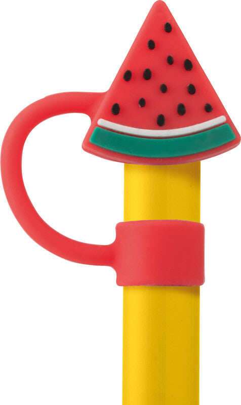 Estia Strohhalm-Schutz Wassermelone – mehrfarbig – 2,5 × 8 × 1,3 cm – Silikon