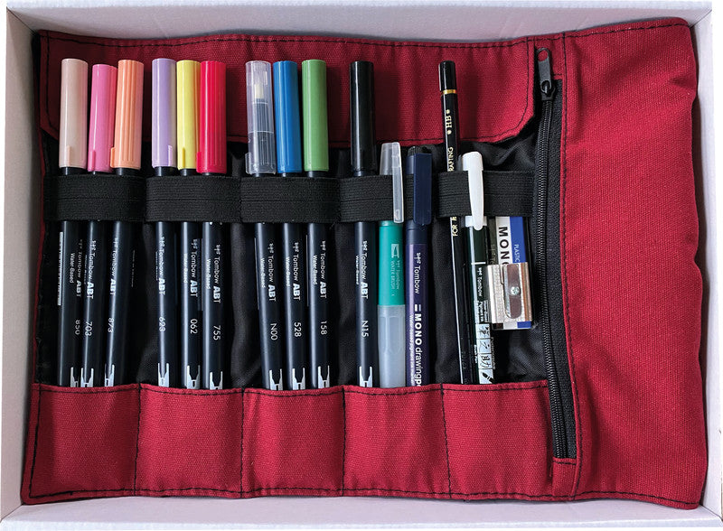 Tombow Rollerset Handlettering Manga – 10 ABT Dual Brush Pens – A4