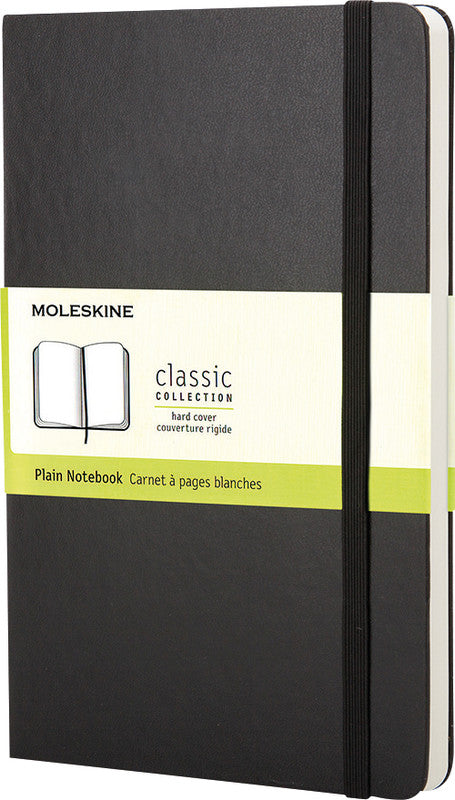 Moleskine Notizbuch – 130 × 210 mm – 240 Seiten – 70 g/m² – Hardcover, Gummiband, Einstecktasche, Schwarz, FSC