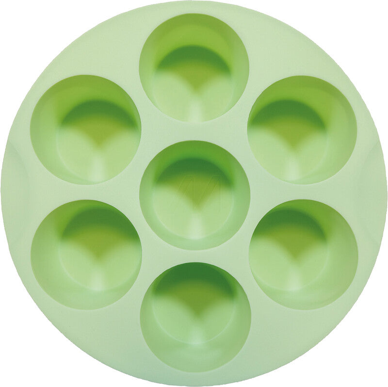 Muitomas Silikon-Muffinform für Heissluftfritteusen – 17,5 × 17,5 × 4 cm, Grün