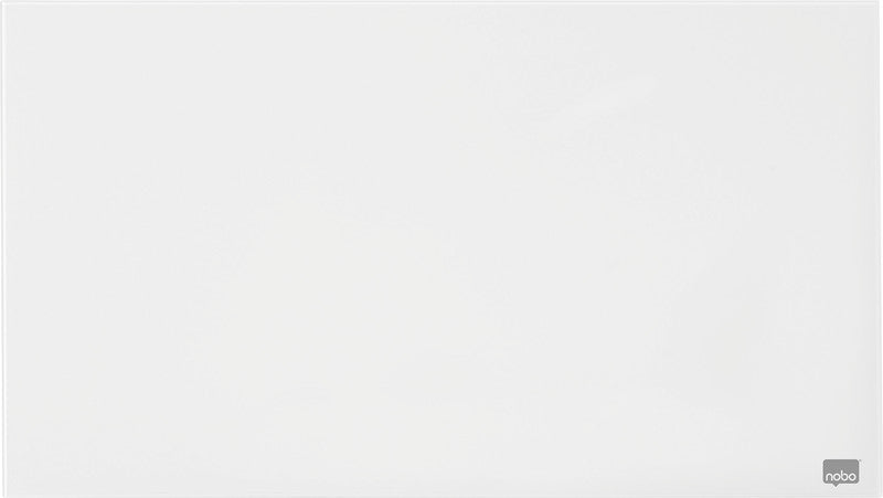 Nobo Whiteboard – 126 × 71 cm, Glas, magnetisch, Wandmontage, inkl. Stift, Magnete, Montagesatz