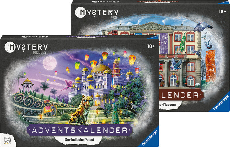 Ravensburger Adventskalender Mystery Das verrückte Zeitreise-Museum – ab 14 Jahren, d, 499 × 339 × 49 mm, Karton