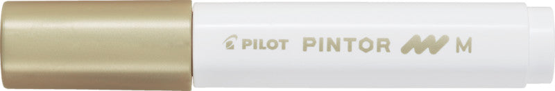 Pilot Pigment Marker Pintor – Rundspitze 1,5-2,2 mm – Sortiert – 6er-Set – Deckend