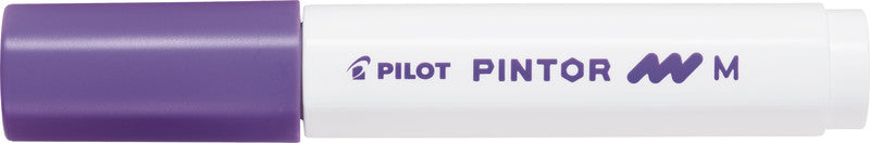 Pilot Pigment-Marker Pintor – Rundspitze 1,5-2,2 mm – Violett – Für dunkle Oberflächen geeignet