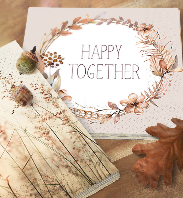 Atelier Servietten Happy Together – 33 × 33 cm – 3-lagig, Tissue – 20 Stk.