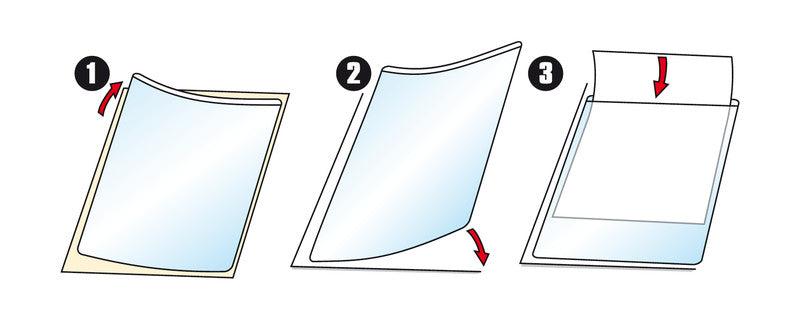 Djois Sichtmappe A6 – 50 Hüllen, transparent, Kunststoff, glänzend, 110 µm