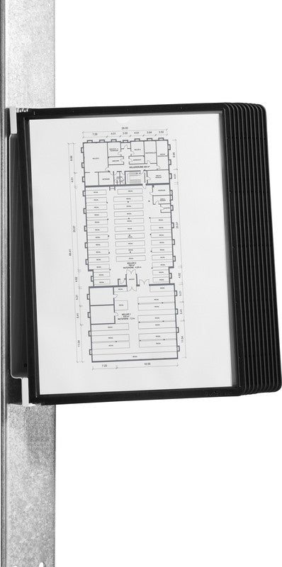 Durable Sichttafelsystem Vario Magnetic Wall – 265 × 330 mm, transparent, magnetisch, für A4